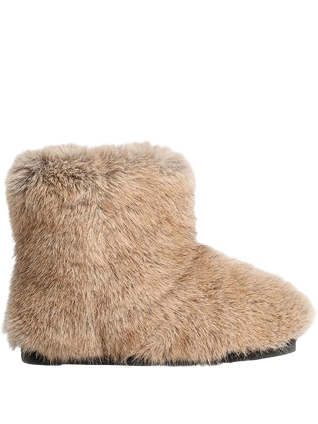 조이 페이크 퍼 앵클 부츠