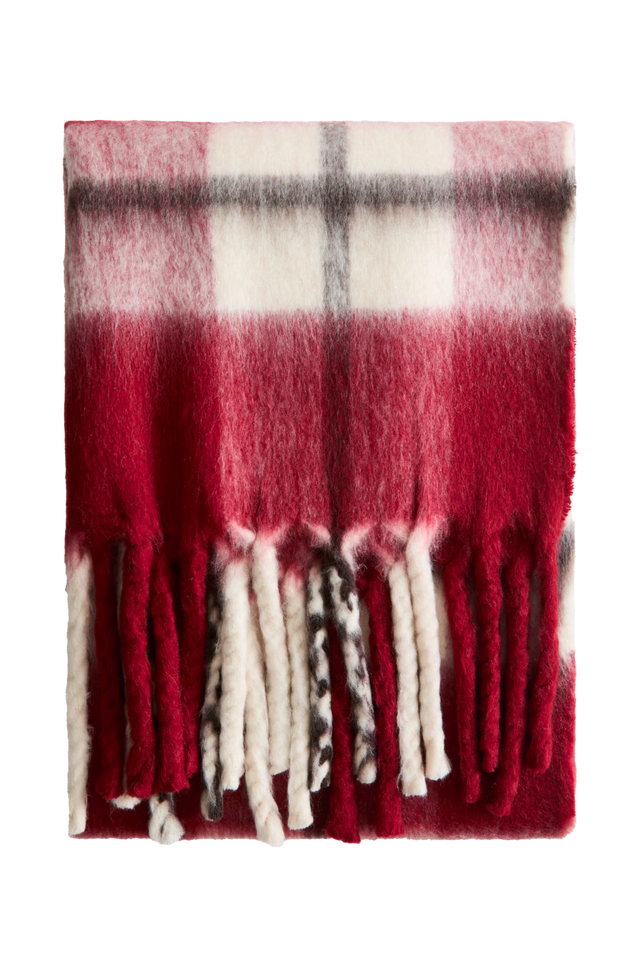 울 블렌드 패턴 블랭킷