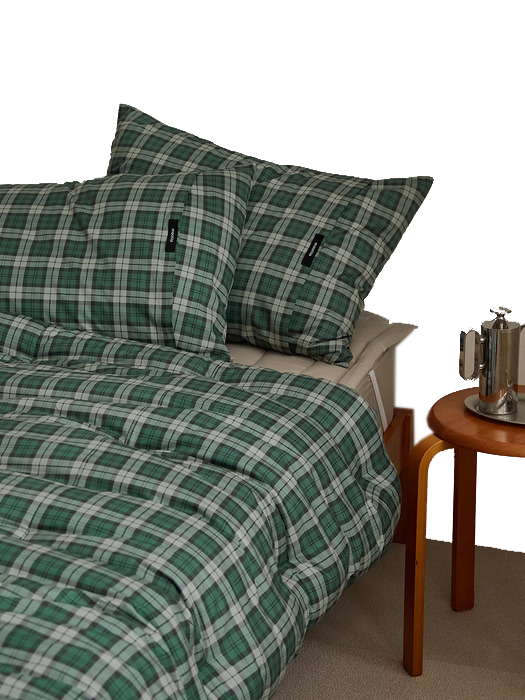 노튼클래식 40수 순면 체크 차렵이불세트(SS/Q/K) 3종