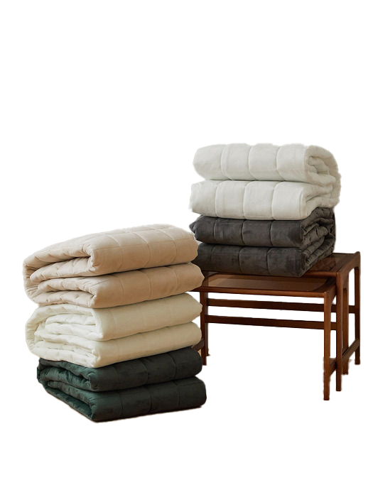 소프트밍크 극세사 고정밴드 침대패드