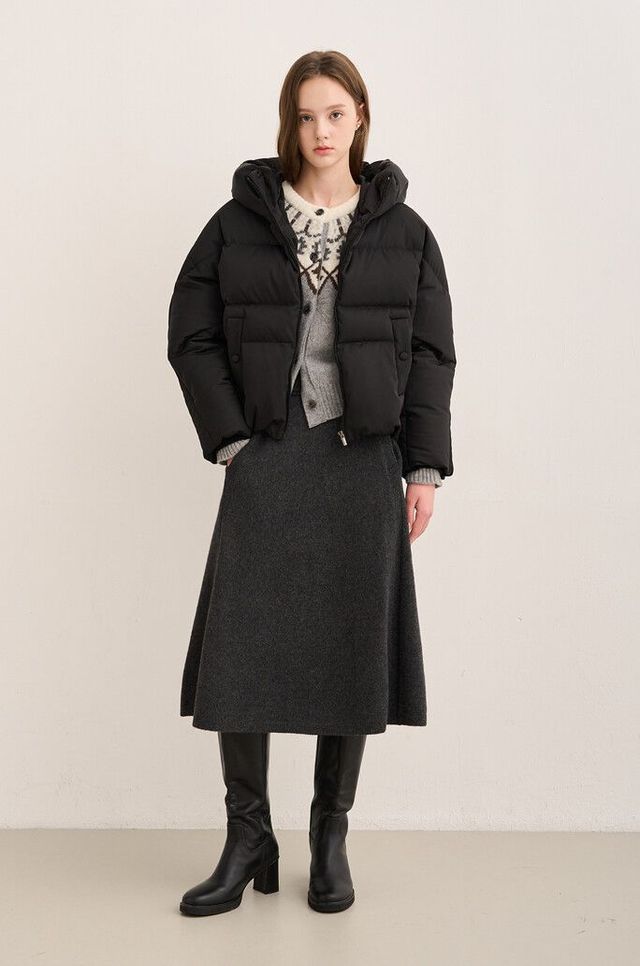 알파카 블렌드 니트 스커트 17만원대