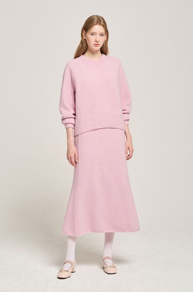 울 블렌드 머메이드 니트 스커트 19만원대