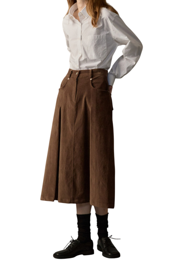 Hazel velvet skir