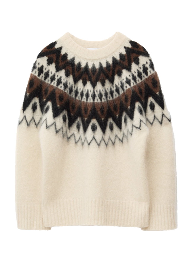 오버사이즈 모헤어 블렌드 스웨터