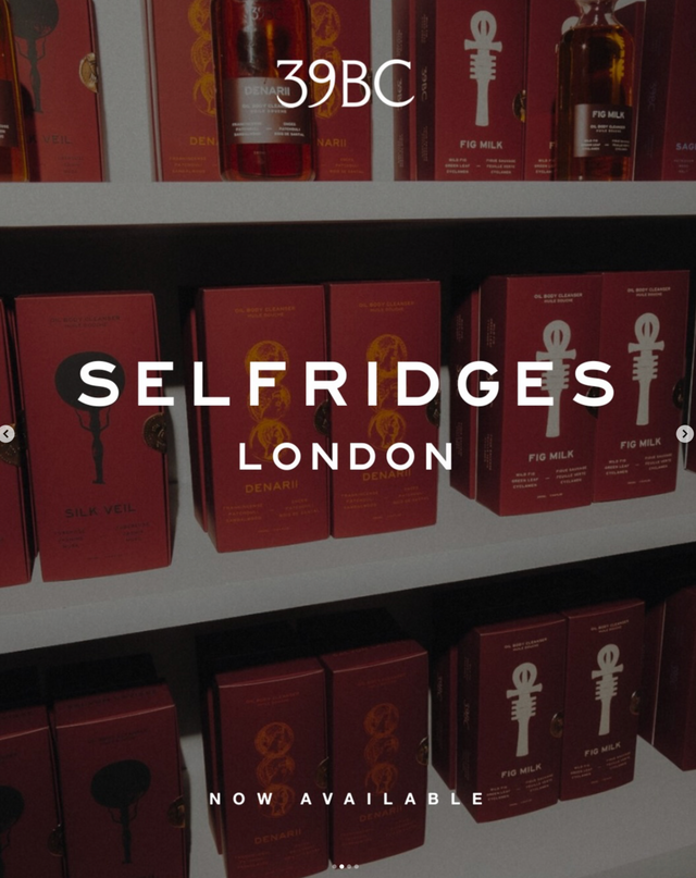 도버 스트릿 마켓 파리, 셀프리지 런던, 스토어 X 등에 입점한 39BC