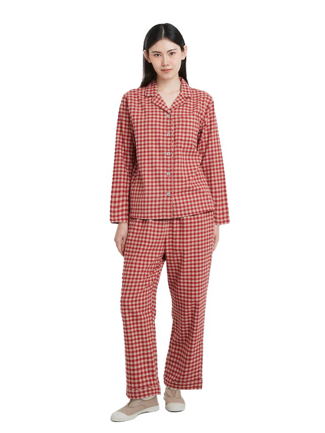 플란넬 파자마 세트