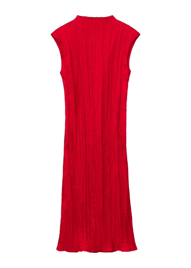 크레이프 맥시 드레스