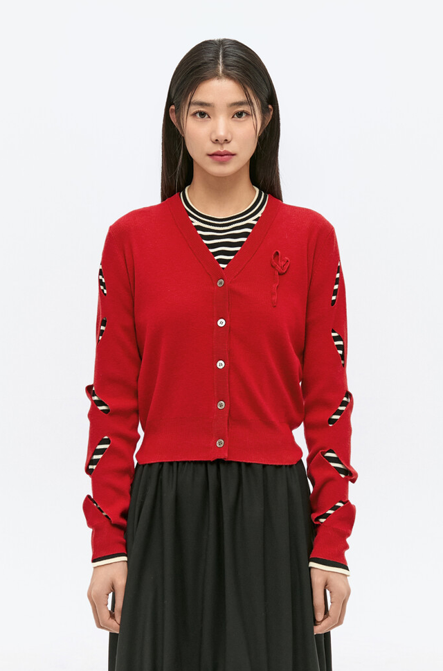 LEINWANDE 플라워 니트 가디건 16만 6천원