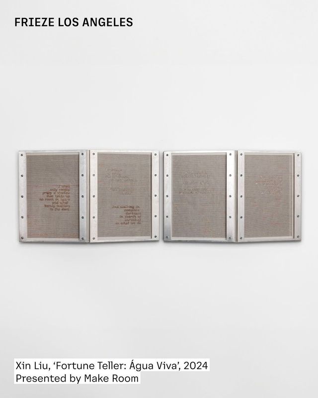 신 리우, ‘Fortune Teller: Água Viva’, 2024 / 출처 frieze