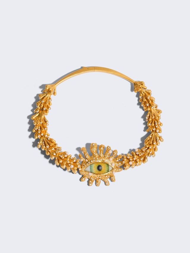 Schiaparelli EYE RHINESTONE NECKLACE, 4천 5백 유로