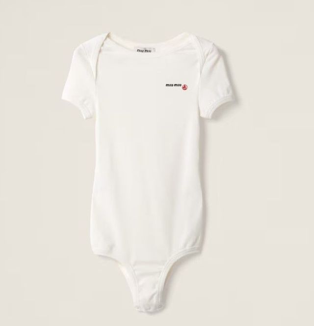 Petit Bateau X Miu Miu 스트레치 저지 바디수트, 1백4만원. 