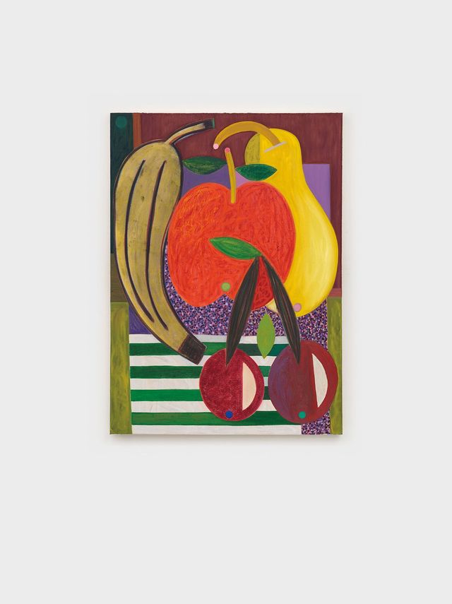 Austin Eddy, 〈All Great and Precious Things〉, 2024, Oil, pastel on canvas, 152.5x91.5cm. Courtesy the artist and Galerie Eva Presenhuber, Zurich / Vienna. 