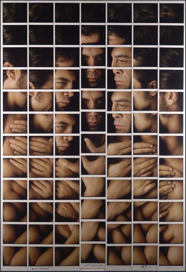 Javier Bardem, Polaroid Mosaics by Maurizio Galimberti.