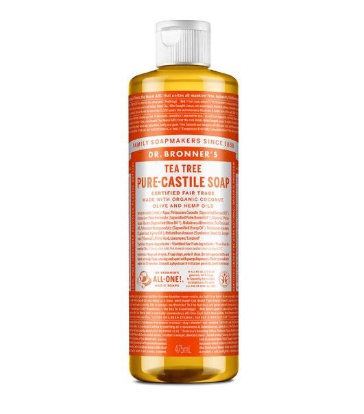 여름이면 늘 찾게되는 티트리 바디 워시. 확실한 클렌징 효과를 약속한다. 사진/닥터 브로너스 