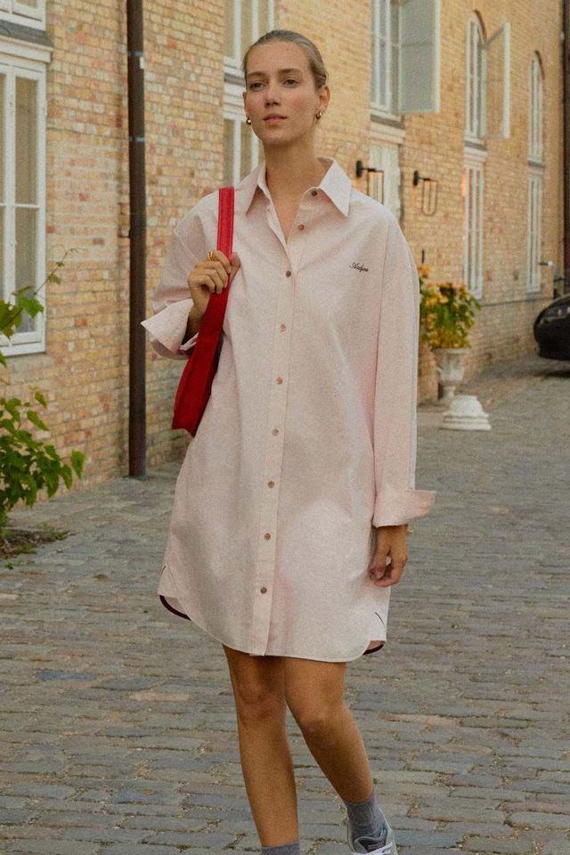 앤유 리베 루즈핏 셔츠 원피스 15만 8천원