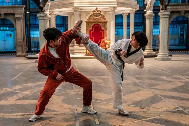 박진영과 이재인 / 영화 〈하이파이브〉 스틸