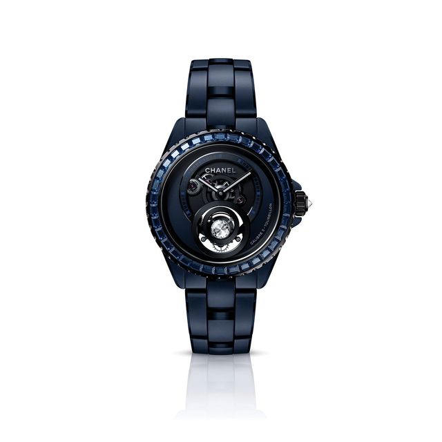 J12 블루 다이아몬드 뚜르비옹 워치