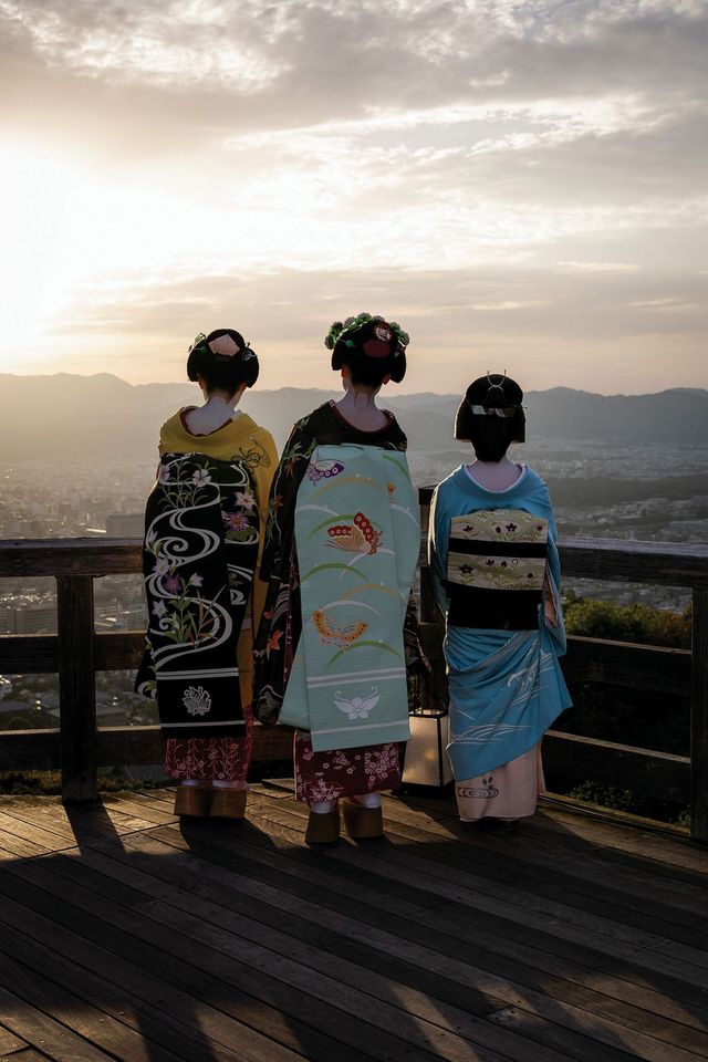 행사가 열린 사찰에서 바라본 아름다운 전망.