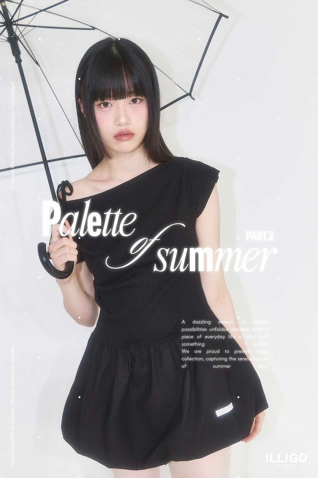 Illigo Balloon One Shoulder Mini One Piece