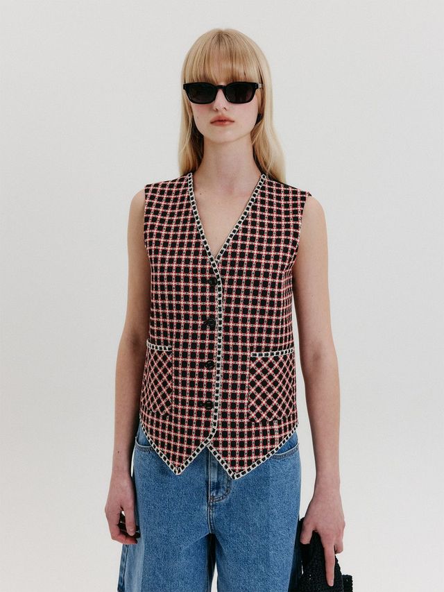 잉크 트위드 포켓 베스트 54만 8천원