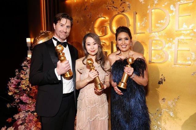 왼쪽부터 공동 연출자 크리스 애펠한스, 감독 매기 강, 소니 프로듀서 매기 웡 / Gettyimages