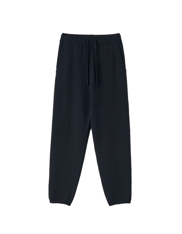 double weaving knit jogger pants (navy)