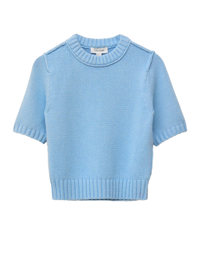 립 니트 티셔츠