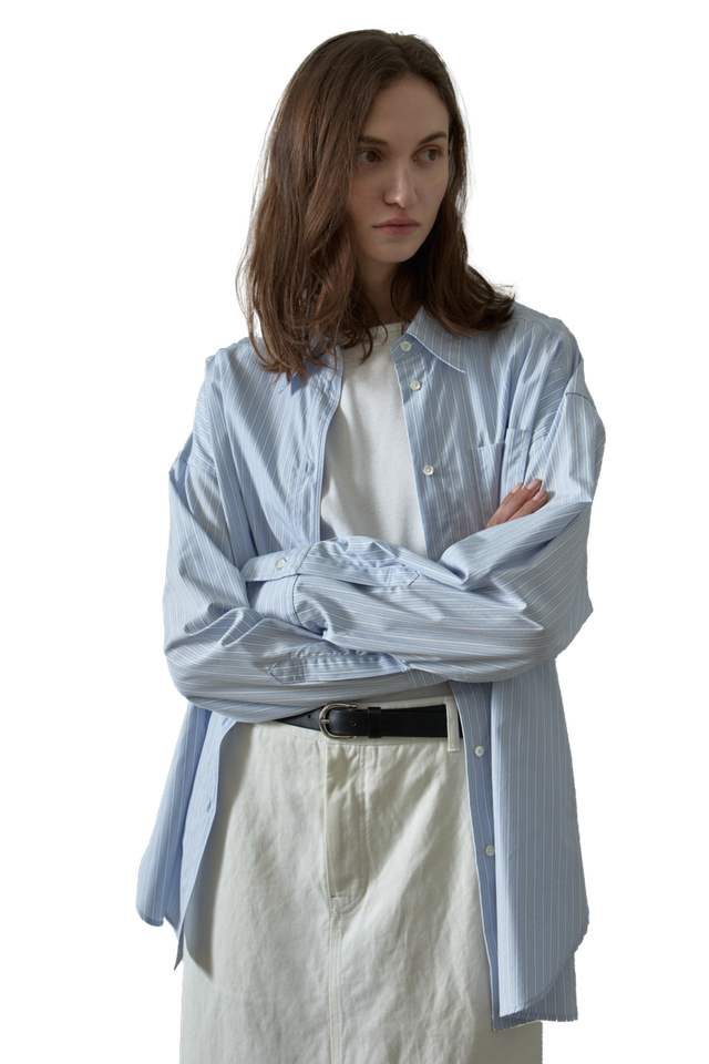 보이핏 스트라이프 셔츠