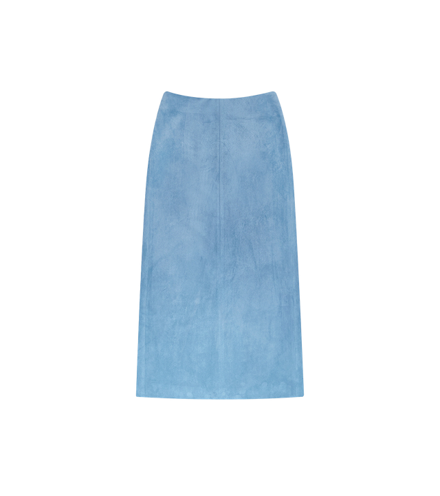 키노 자수 스웨이드 맥시스커트