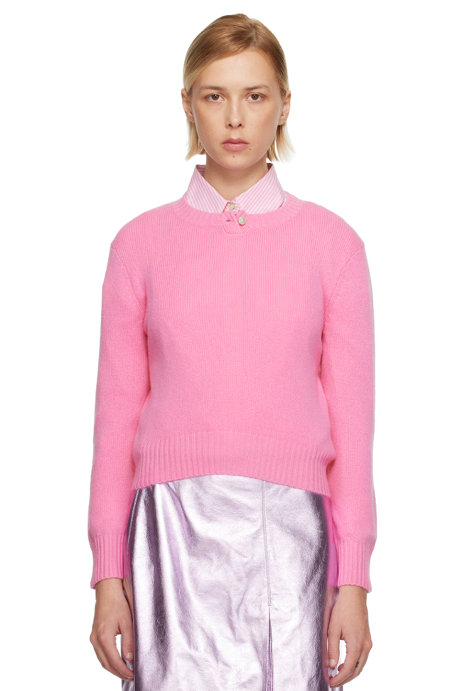 핑크 피노 캐시미어 스웨터