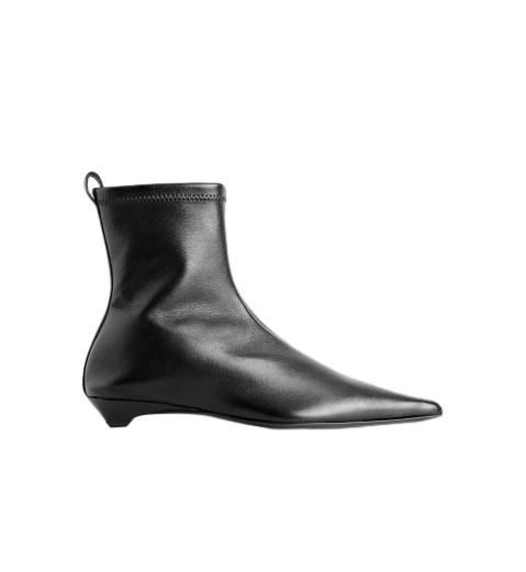 포인티드 레더 삭스 부츠