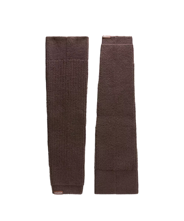 우먼스 리브드 니트 울 블렌드 레그 워머