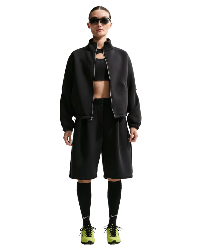 여성 오버사이즈 플리스 트랙 재킷