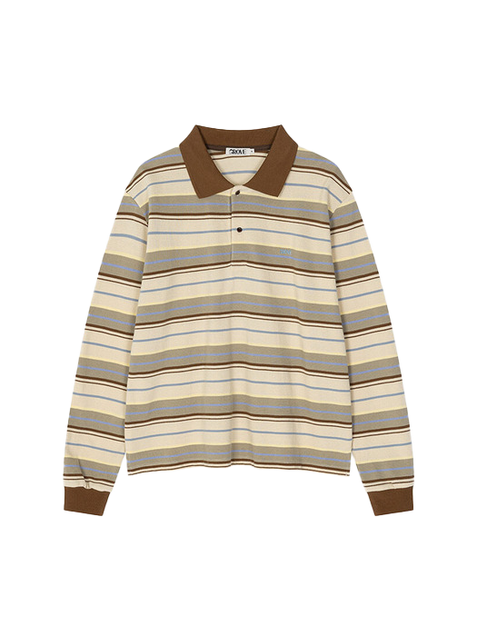 카렐 스트라이프 피케 셔츠