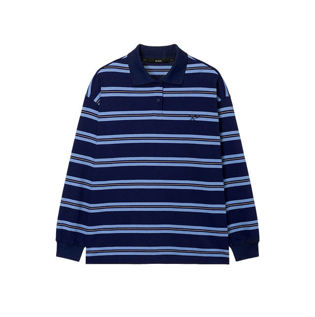 스트라이프 럭비 티셔츠