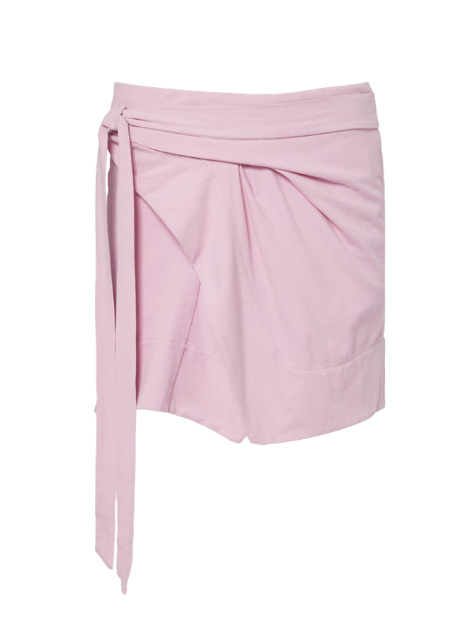 Berenice 드레이프 코튼 랩 스커트