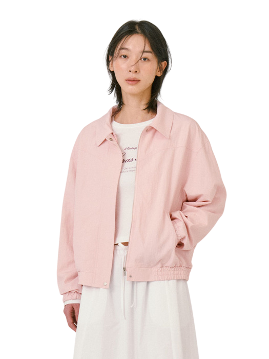 캐주얼 코튼 블루종 재킷