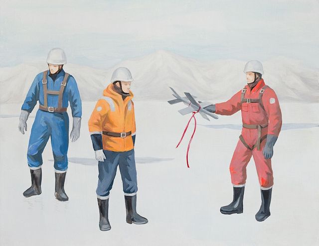  〈생존을 위한 지침 II〉, 2026, 패널에 유화 물감, 41x53cm.