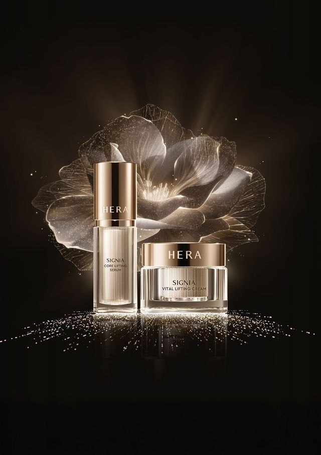 Hera 시그니아 코어 리프팅 세럼 22만원, 시그니아 바이탈 리프팅 크림 30만원.