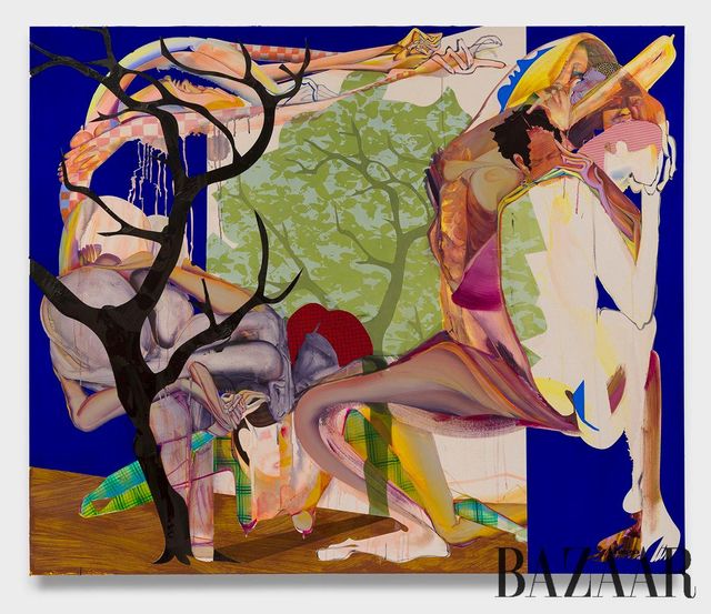 Christina Quarles, 〈Yull Always Be a Part of Me〉, 2025, Acrylic on canvas, 218.4 x 182.9 cm, © Christina Quarles, courtesy the artist, Hauser & Wirth, and Pilar Corrias, London. 사진 Jeff McLane. 