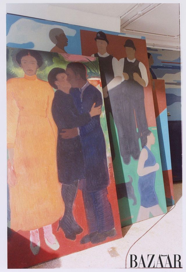 진행 중인 론지의 작업들.