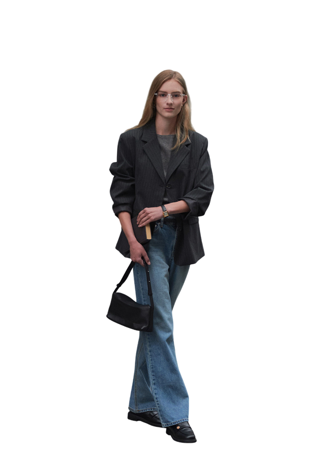 테일러 핀 스트라이프 재킷