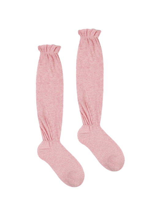 프릴 시스루 니 삭스