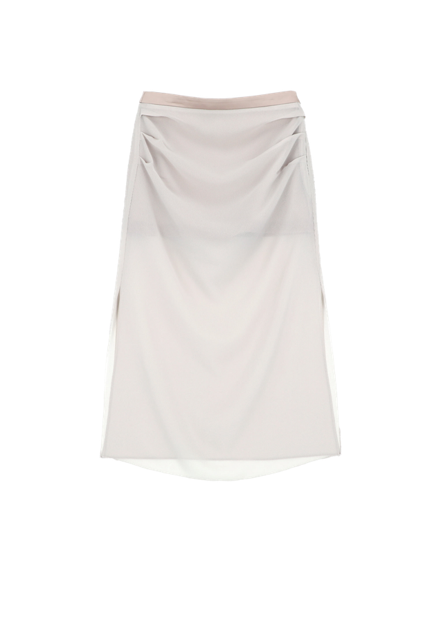 CHIFFON SLIT SKIRT