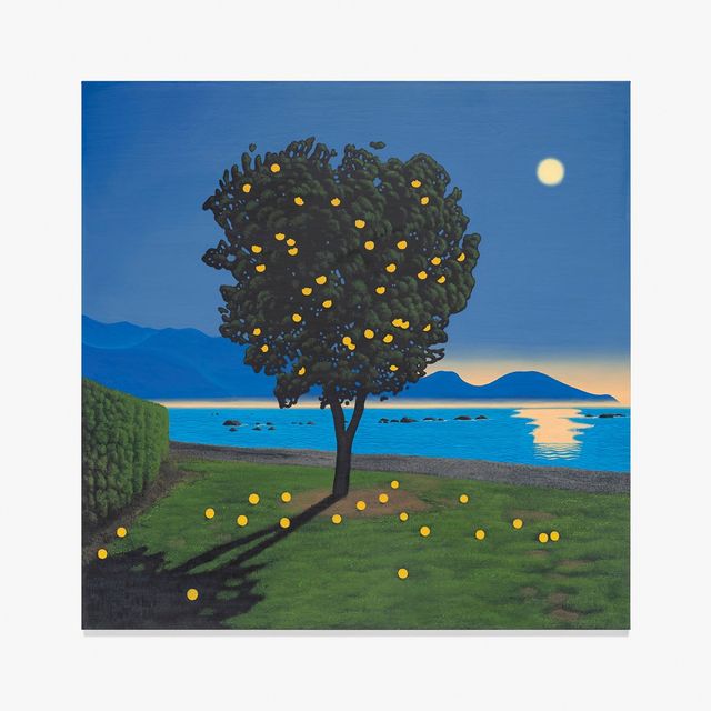 이우성, 〈나는 외롭지 않아〉, 2025, 캔버스에 아크릴릭, 아크릴릭 과슈, 130.5x130.5cm, Courtesy of the artist and Gallery Hyundai.