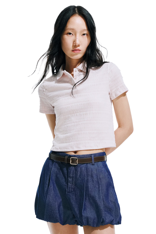 데님 벌룬 쇼츠