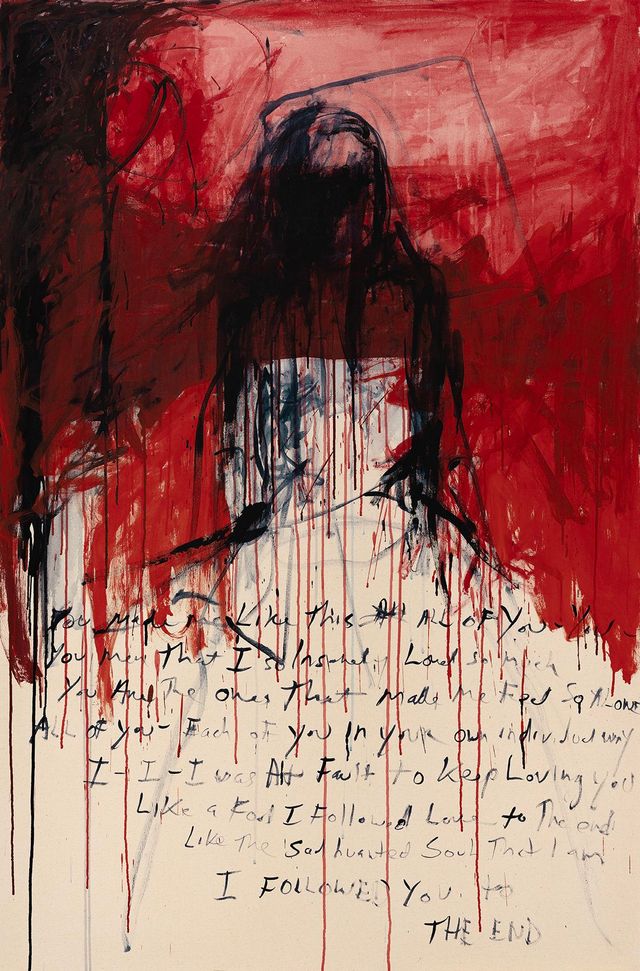 Tracey Emin, 〈I Followed You to the End〉, 2024. Yale Centre for British Art. © Tracey Emin. All rights reserved, DACS 2026.