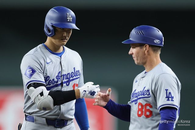 오타니 쇼헤이-클레이튼 맥컬러 마이애미 말린스 신임 감독. 사진=게티이미지코리아