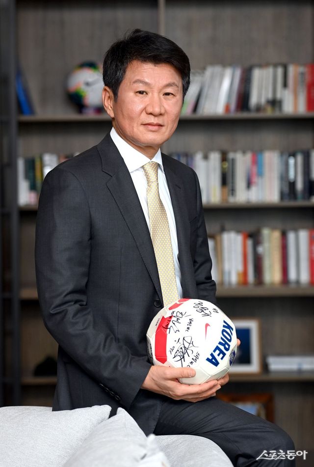 4연임 도전을 결정한 정몽규 대한축구협회장. 스포츠동아DB