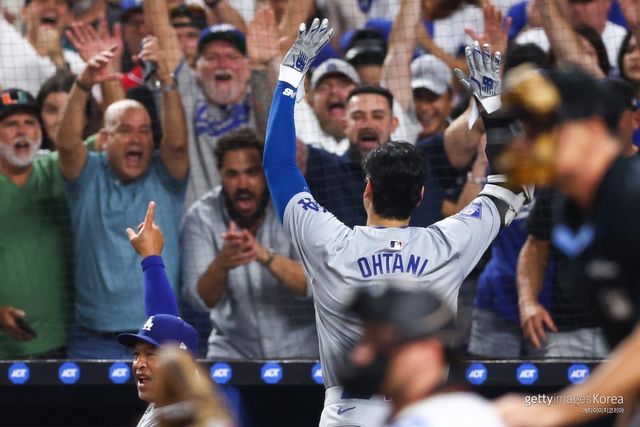 오타니 쇼헤이의 50홈런-50도루 달성 경기 모습. 사진=게티이미지코리아